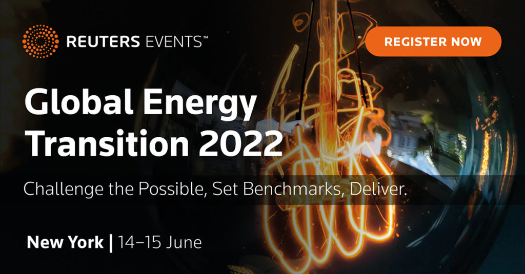 Reuters Events announces the world’s most prestigious energy transition