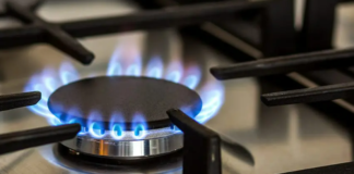 hydrogen in the gas