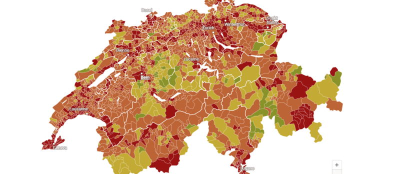 Objectif zéro carbone : Navitas Consilium publie les cartes interactives des 2147 communes suisses